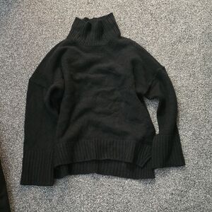 Abercrombie & Fitch Black Cowl Neck Sweater